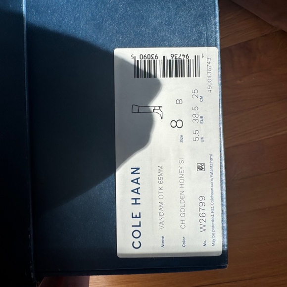 Cole Haan Vandam Over the Knee Boots Honey Suede Size 8 - Picture 4 of 4